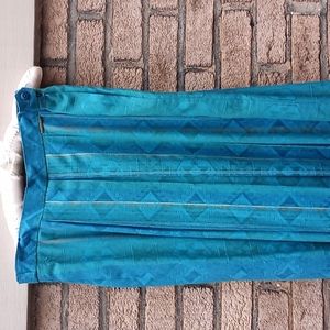 Beautiful GEIGER of Austria Teal Green Pleated Skirt
